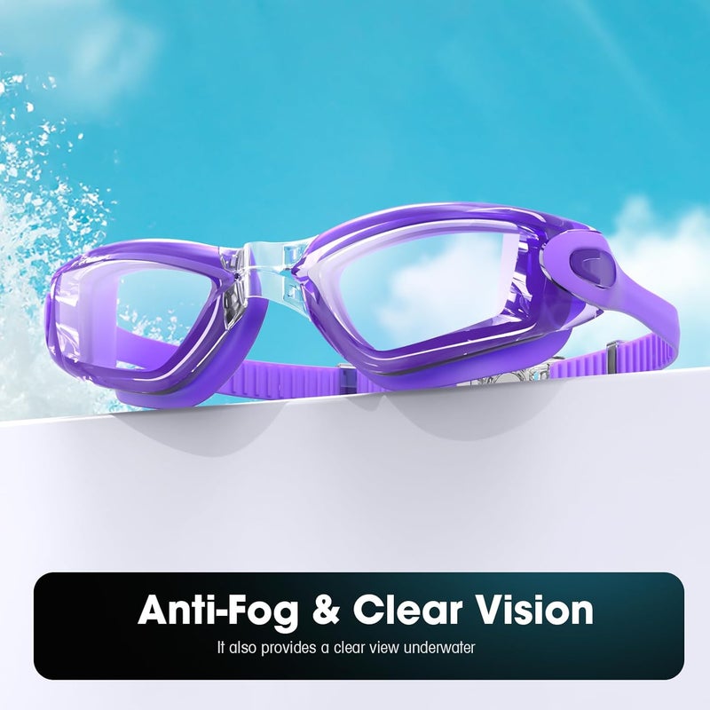 Braylin Swim Goggles, 2-Pack Swimming Goggles, Anti Fog, No Leaking For Adult Women Men Youth - Image 2